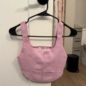Babaton Light Pink Crop Top